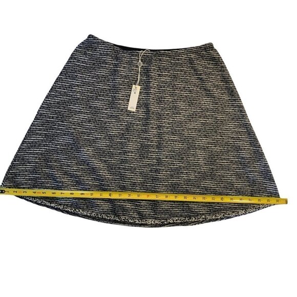 NWT Max Studio Mini Skirt Black/White Tweed  Lined - Picture 5 of 9
